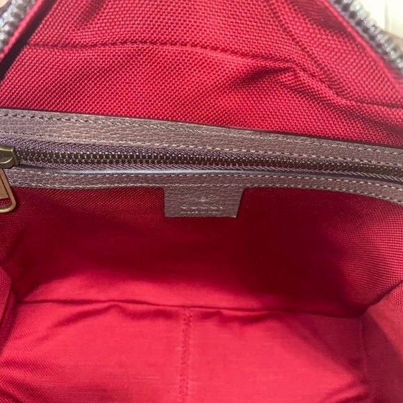 RARE! Gucci Houndstooth And Stripe Shoulder Bag Red & Green NEW W DUSTBAG - Picture 3 of 10